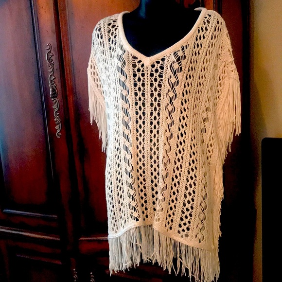 Tops - Ariat Fringe Western knit top